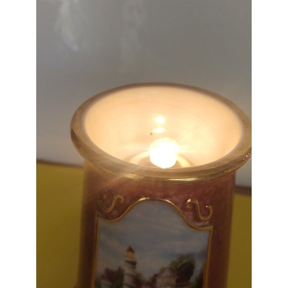 2004 Thomas Kinkade Painter of Light “Victorian Light” Lighthouse Lamp - Picture 9 of 9